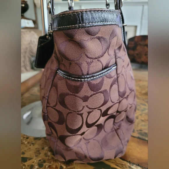 Coach Brown Signature Tote Bag - Picture 3 of 10